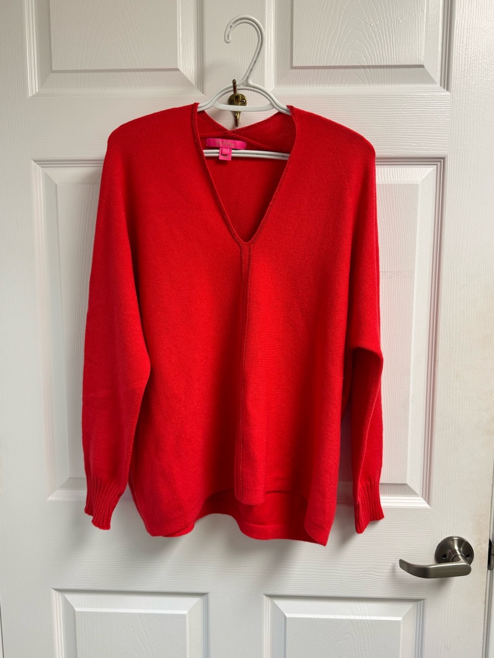 Lily Pulitzer Orange V-Neck Women's Sweater M